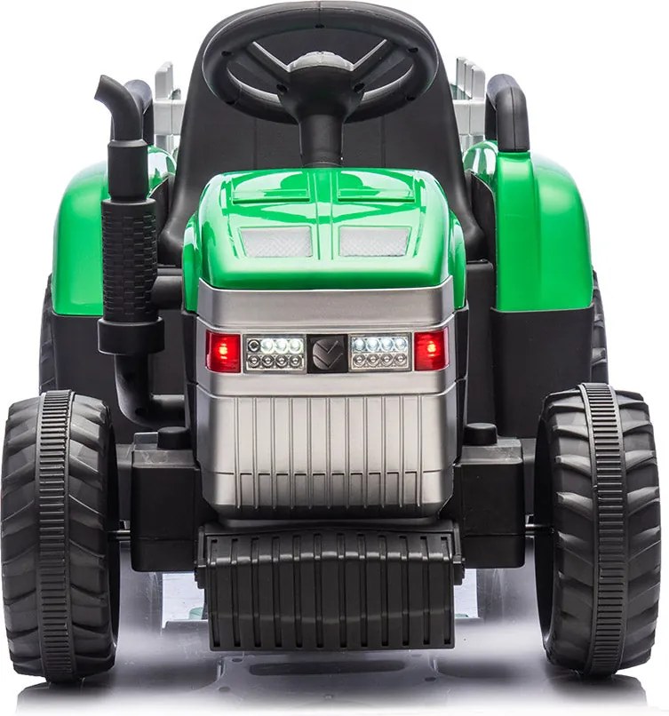 Trattore Elettrico per Bambini 12V con Rimorchio Verde...