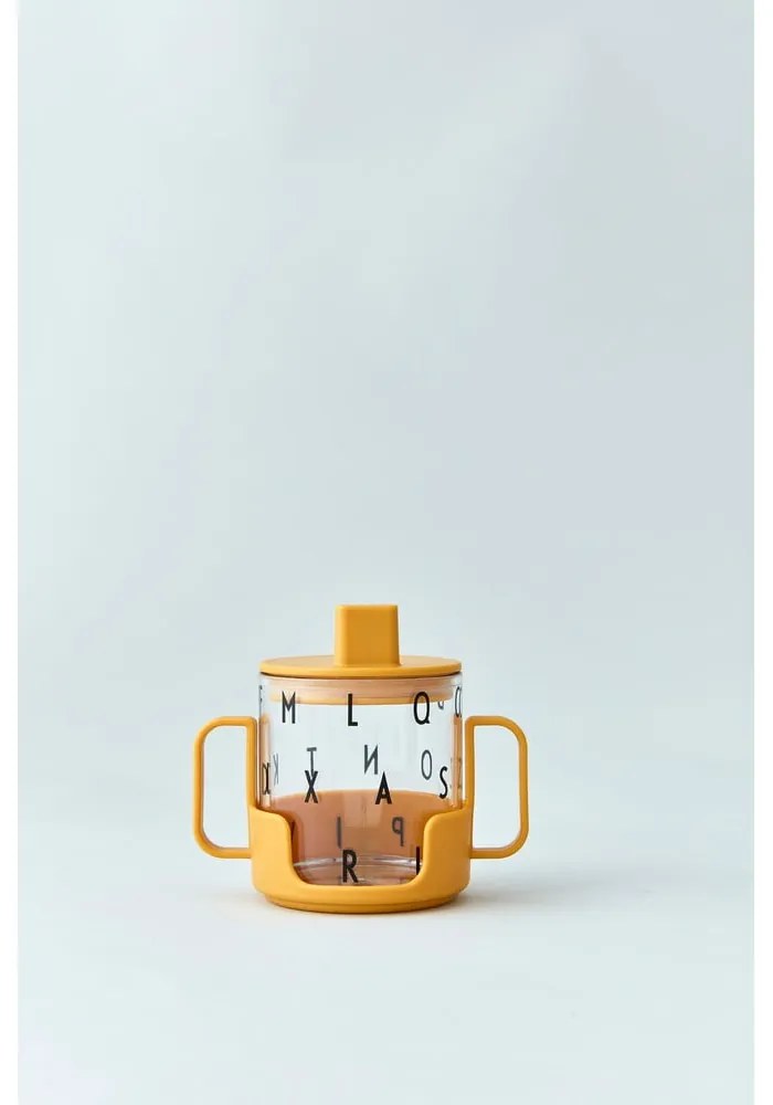 Manico giallo senape per tazza per bambini - Design Letters