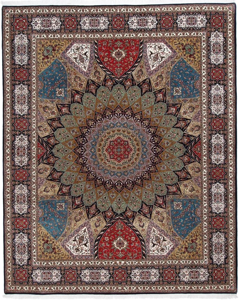 Tabriz Tappeto 250 x 310 (Indian) Annodato A Mano