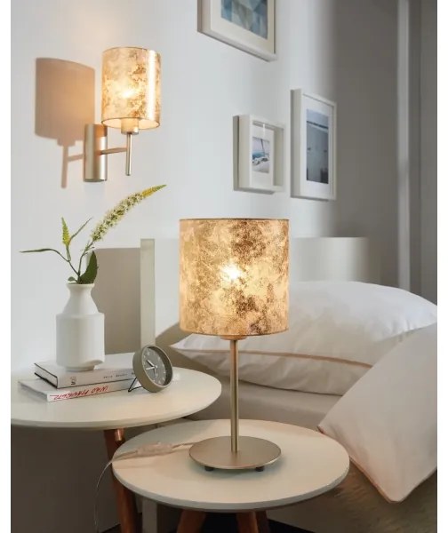 Eglo 97646 - Lampada da tavolo VISERBELLA 1xE27/60W/230V