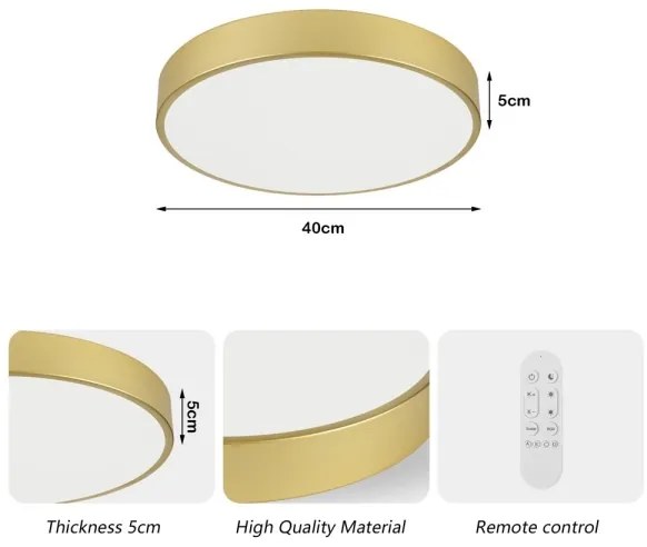 Immax NEO 07292L - LED+CCT dimmerabile plafoniera SEMPLICI 36W/230V Ø 40 cm + telecomando