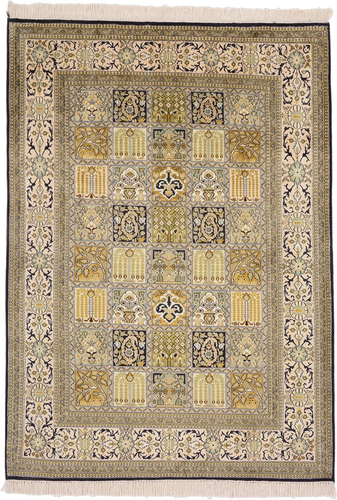 Cashmere Silk Tappeto orientale 130 x 180 (Indian) Annodato A Mano