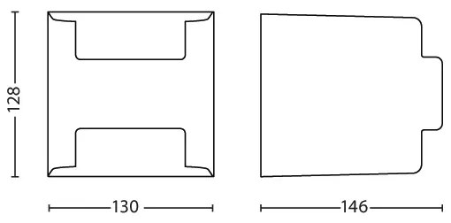 Philips 17321/93/16 - Applique da esterno GRASS 2xLED/4,5W/230V IP44