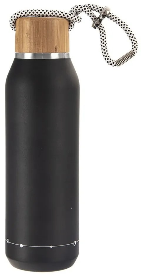 Borraccia termica nera in acciaio inox 600 ml – Orion