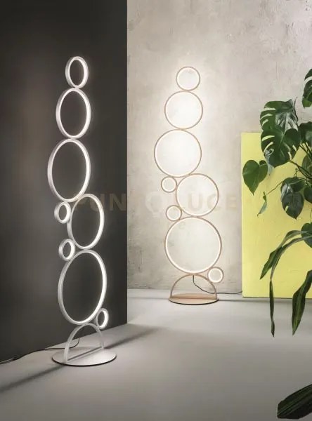 Piantana pois oro 3000k 4295lm 52w dimmerabile h.160cm