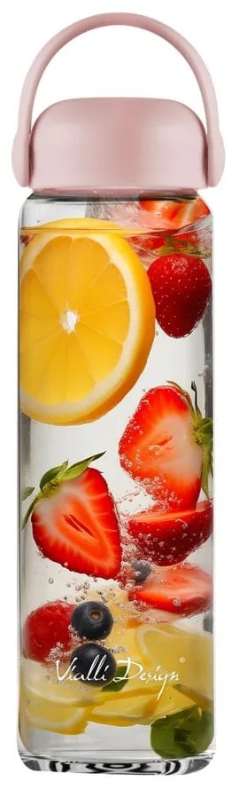 Bottiglia rosa in vetro 540 ml Fuori – Vialli Design