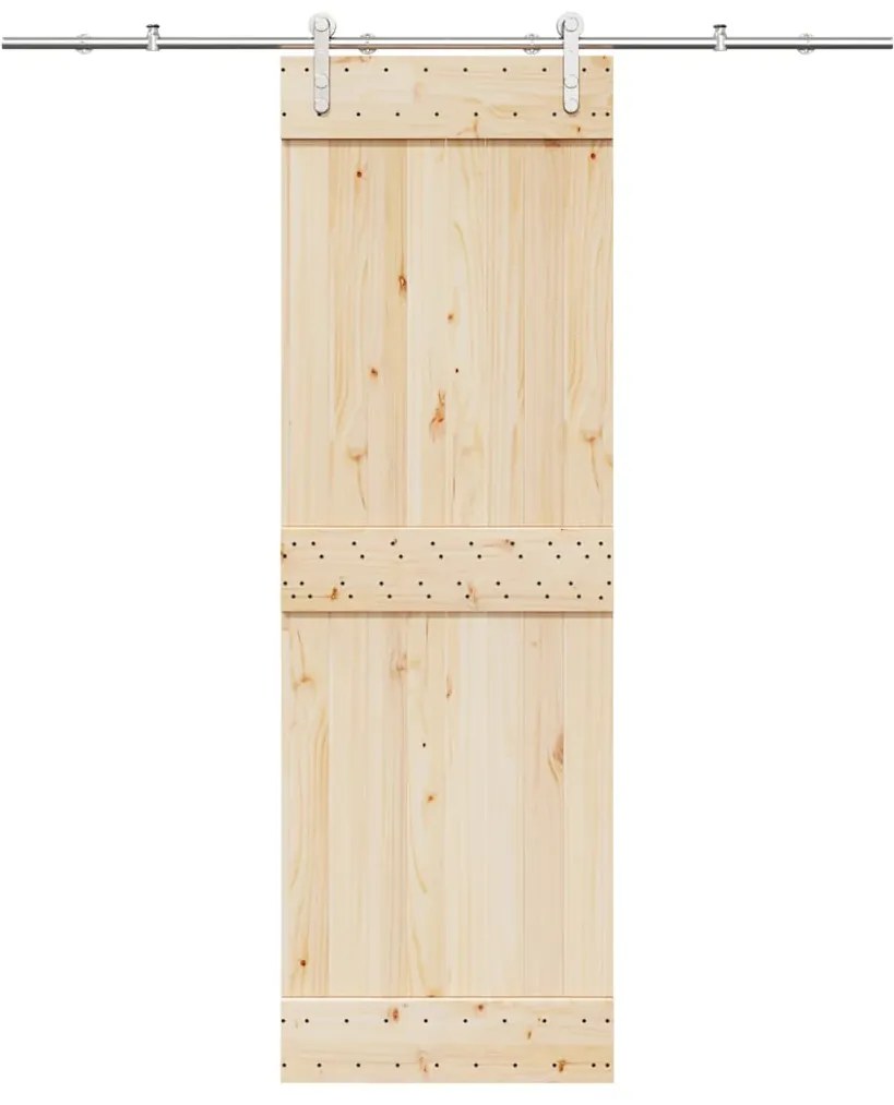 Kit Binari Porta Scorrevole 183 Cm Acciaio Inossidabile Argento /
