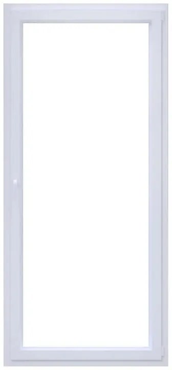 Portafinestra in PVC bianco L 80 x H 220 cm, 1 anta apertura a destra