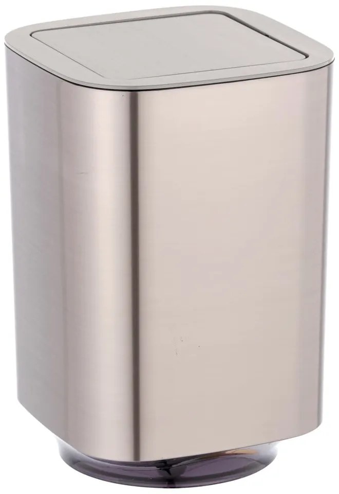 Cestino in plastica argento lucido 5,5 l Auron - Wenko