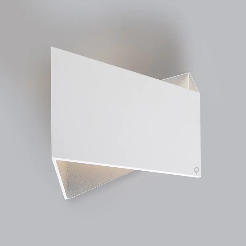 Set di 2 lampade da parete di design bianche - Fold