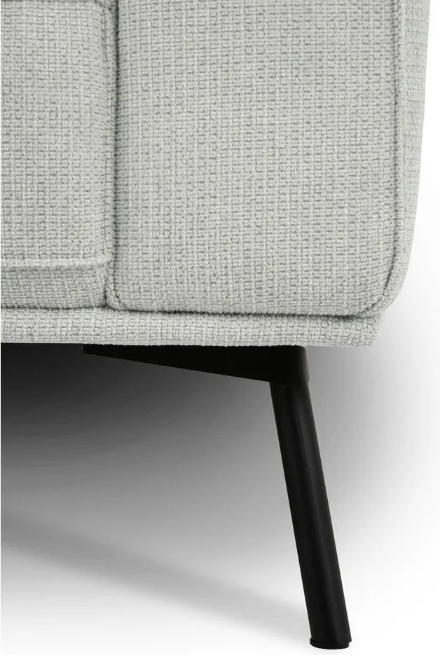 Divano angolare grigio chiaro (con penisola a destra/a L) con rivestimento in ciniglia Amsterdam – Scandic