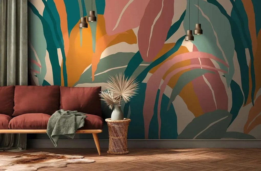 Fotomurale Antiqua, foglia verde 400X280 cm