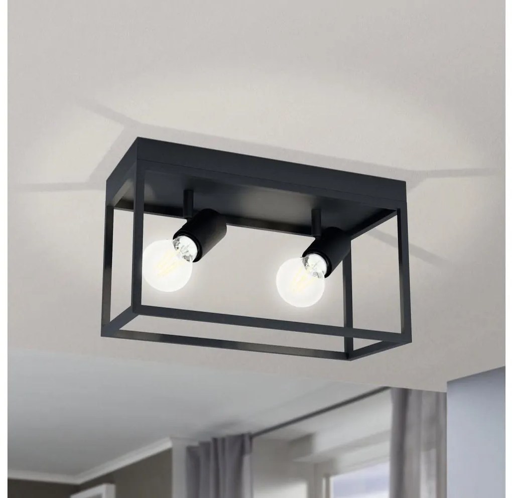 Eglo 98332 - Plafoniera SILENTINA 2xE27/40W/230V