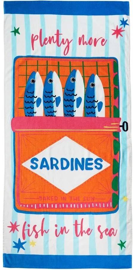Telo mare in cotone 76x160 cm Sardines – Catherine Lansfield