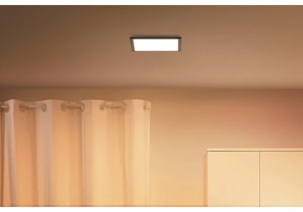 WiZ - Plafoniera LED dimmerabile SUPERSLIM LED/12W/230V  Wi-Fi nero