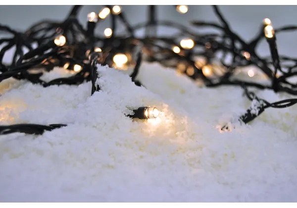 Solight 1V07-WW-LED Catena natalizia da esterno 400xLED/8 funzioni 25 m IP44 bianco caldo