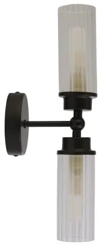 Searchlight 29982BK - Lampada da parete IMPERIAL 2xG9/33W/230V nero