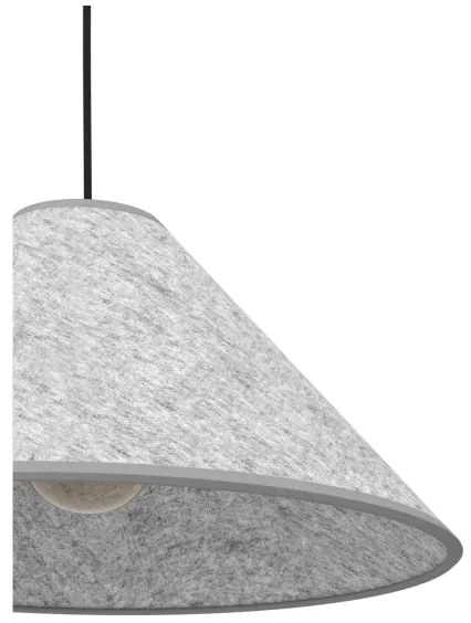 Eglo 43984 - Lampadario a sospensione con filo ALSAGER 1xE27/40W/230V grigio