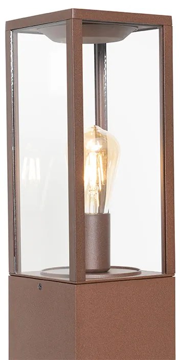Lampada da terra per esterni industriale marrone ruggine 80 cm IP44 - Charlois
