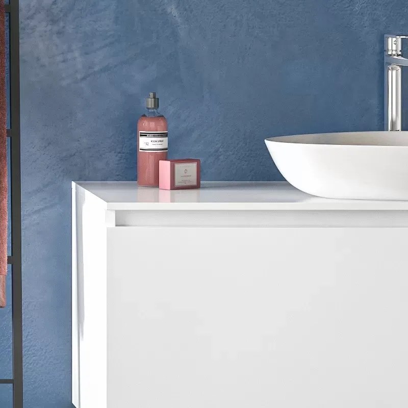 Mobile 120cm bagno installazione sospesa con cassetto ammortizzato SP-120B - KAMALU