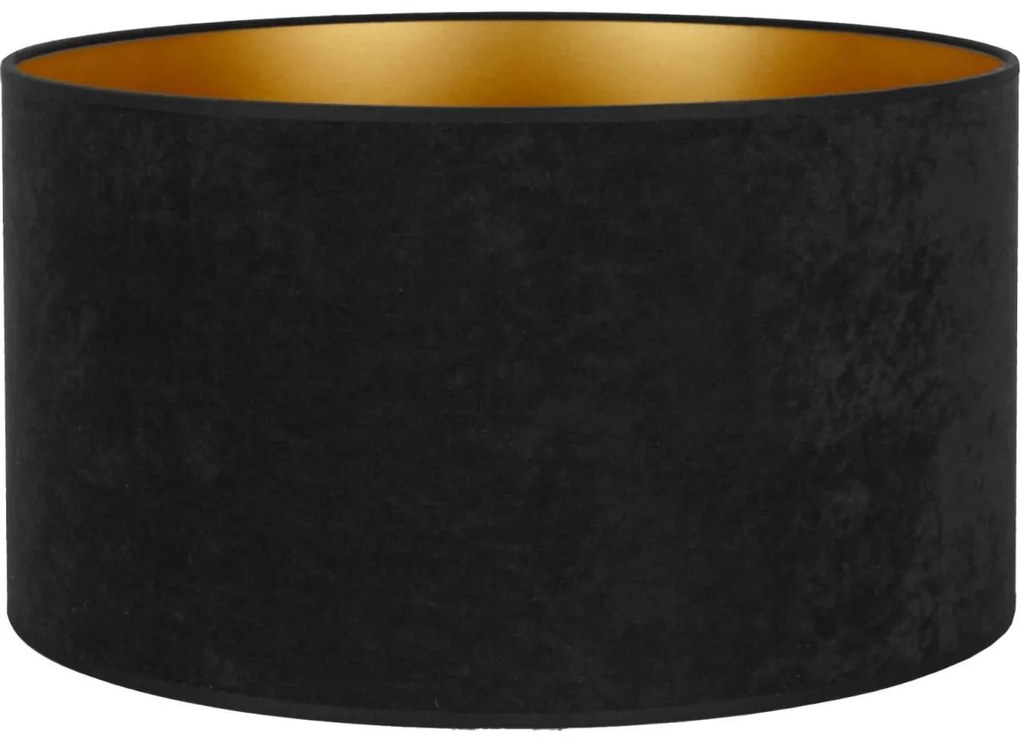 Duolla - Paralume universale VELVET E27 diametro 35 cm nero/oro