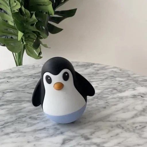 Pinguino oscillante, blu chiaro