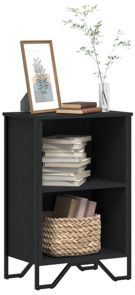 Libreria nera 50x31x74,5 cm in legno multistrato