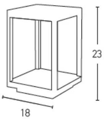 Zambelis E203 - Lampada LED da esterno LED/7W/230V IP54 antracite