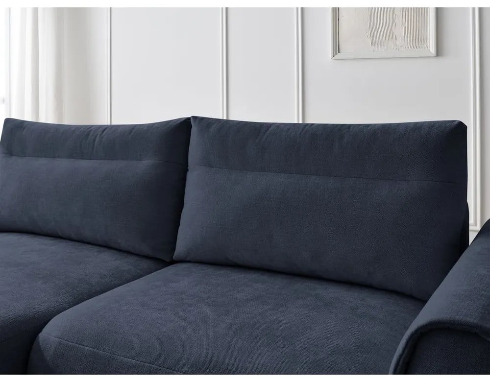 Divano angolare in blu scuro Aden – Bobochic Paris