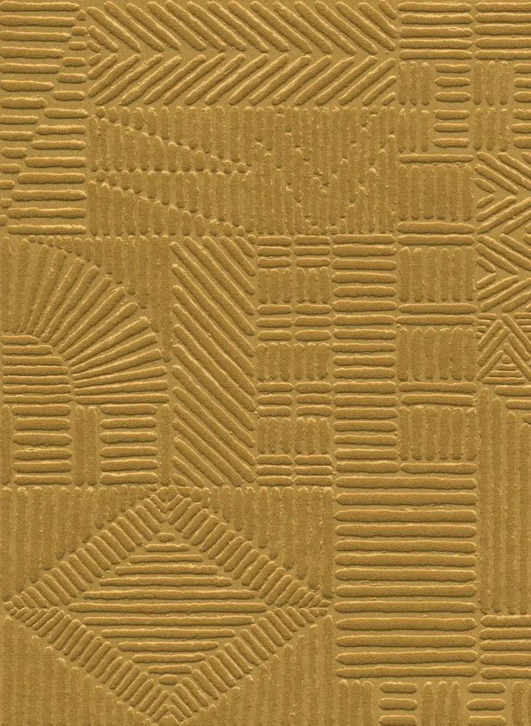 Arte Carta da parati Carvato - Mustard
