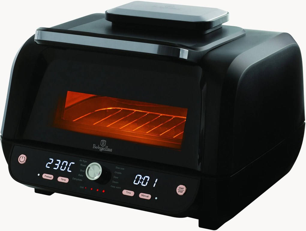 Griglia ad aria con rivestimento antiaderente 12 in 1 Blackrose