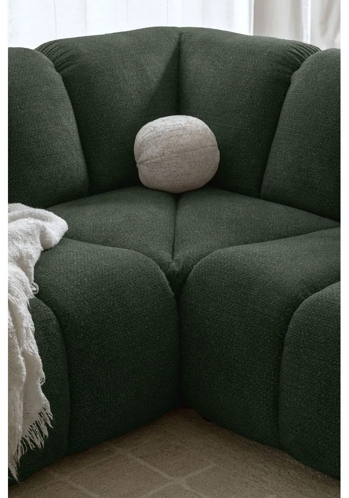 Divano angolare verde scuro (con penisola a destra/a U) Shell – Miuform