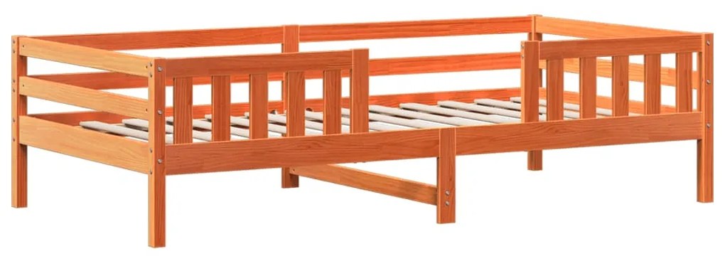 Giroletto con tetto marrone cera 75x190 cm in legno di pino