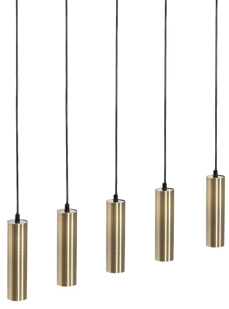 Lampada a sospensione moderna bronzo 5 luci - Jeana