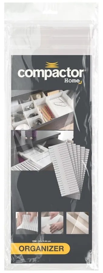 Set di divisori per cassetti in plastica 6 pz – Compactor