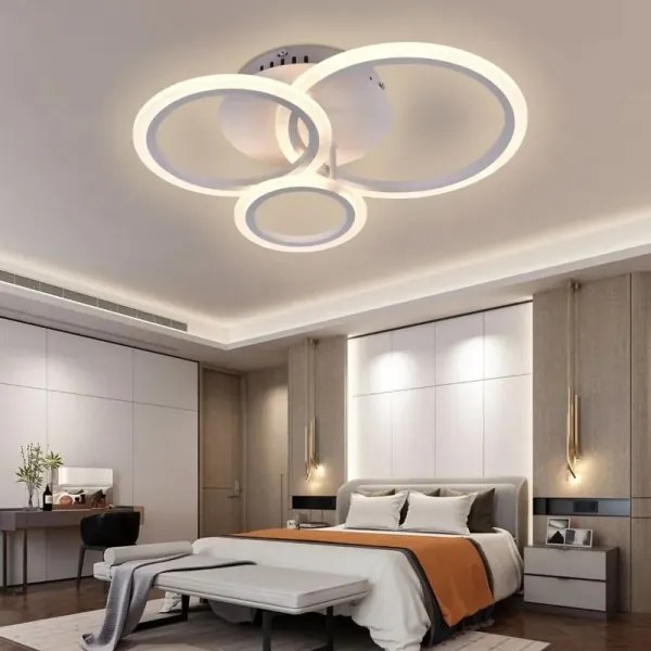 Lampadario a plafone LED dimmerabile LED/40W/230V bianco + telecomando