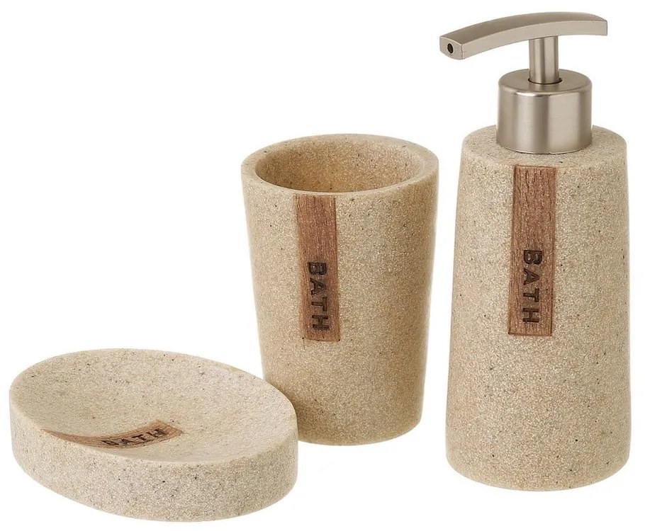 Set accessori bagno beige - Casa Selección