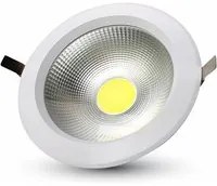 V-TAC VT-26451 Faretto LED da Incasso Rotondo LED COB 40W 120LM/W A++ Colore Bianco 6400K - SKU 1280