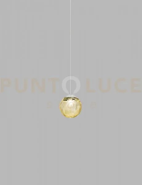 Puppet sospensione 16l ambra trasparente cromo lucido l32bb led 300...