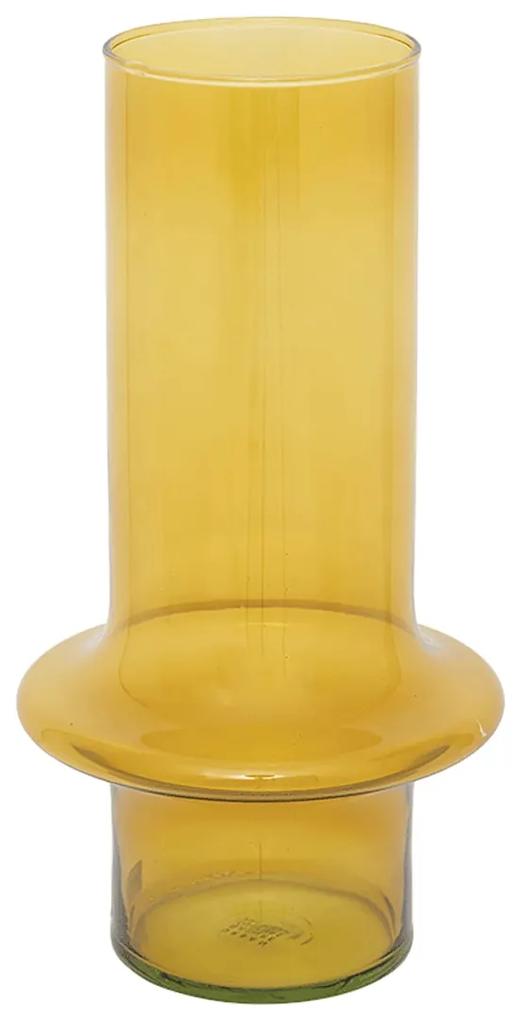 Tikamoon - Vaso in vetro riciclato Toni, giallo