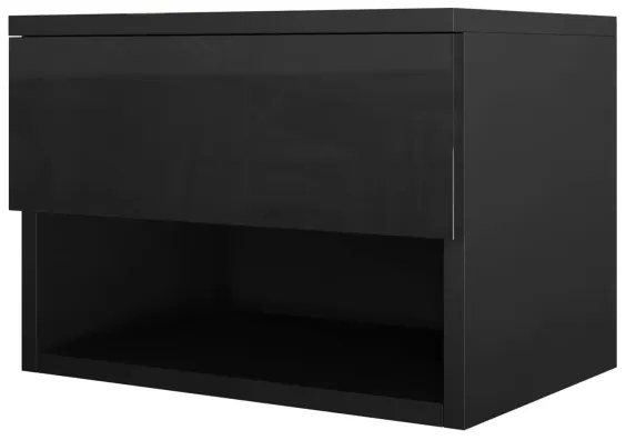 Comodino NECE 32x45 cm nero