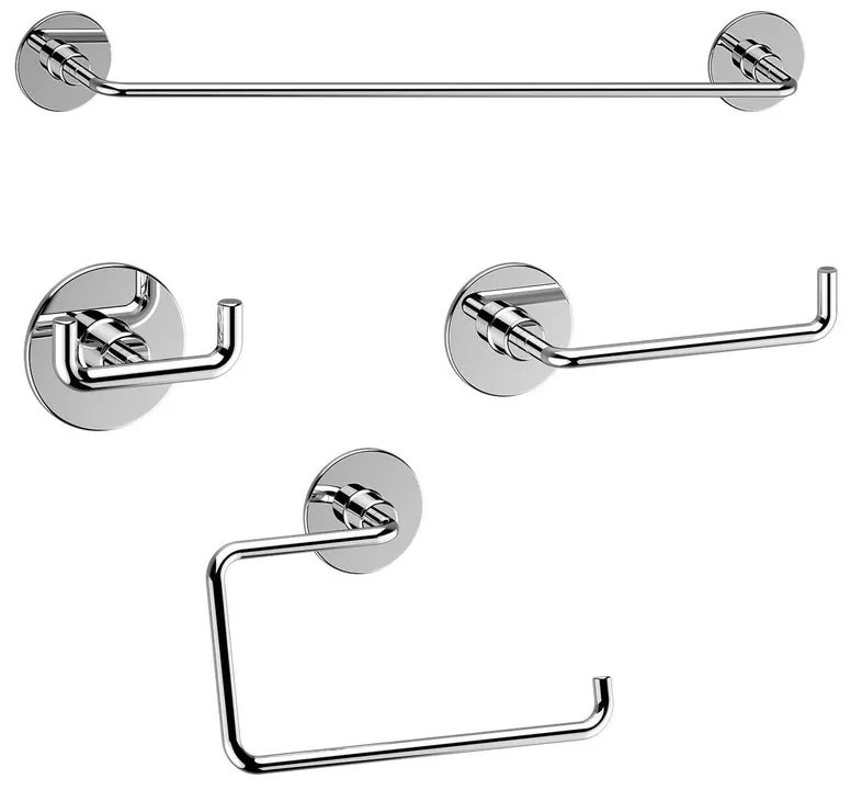 Set di accessori da bagno SENSEA cromato