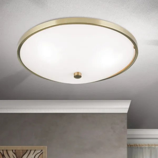 Orion DL 7-531/40 - Plafoniera AIDA 3xE27/60W/230V diametro 40 cm ottone