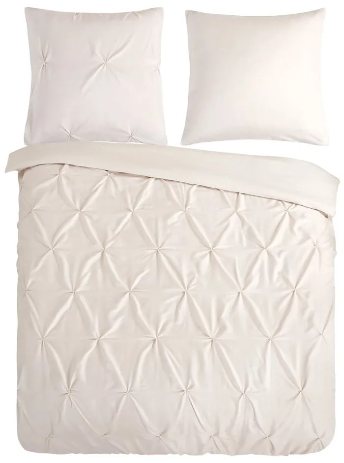 Set lenzuola letto matrimoniale in microfibra crema 200x220 cm Pure Elegance - Good Morning