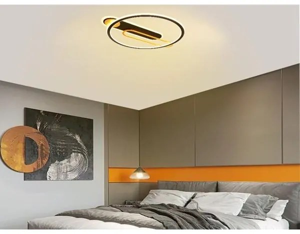 Plafoniera LED dimmerabile LED/60W/230V 3000-6500K nero + telecomando