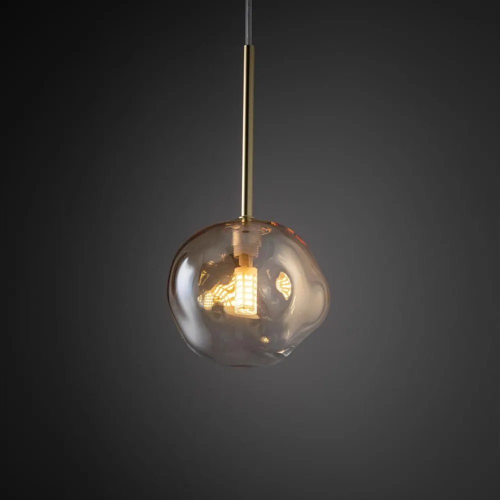 BRILAGI - Lampada a sospensione con cavo VULCANO 1xG9/8W/230V Ø 15 cm oro/beige fumé