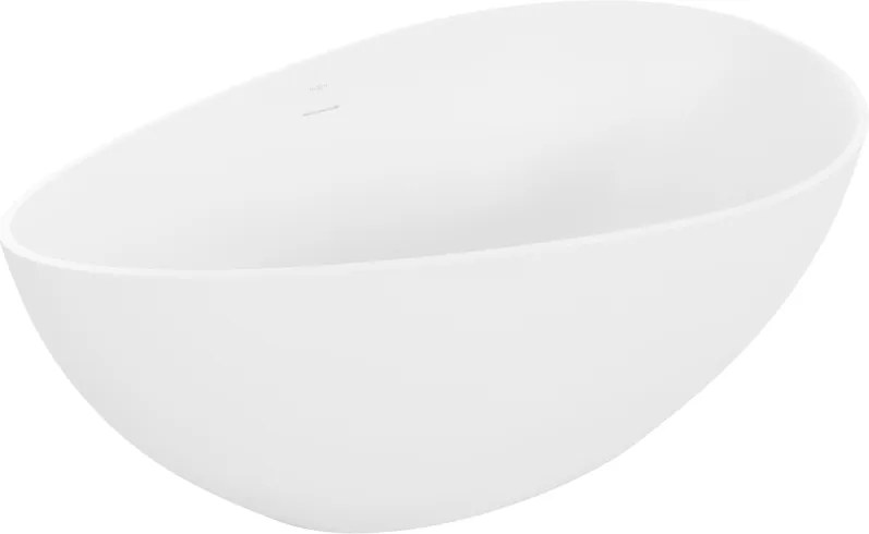 Mexen Parma vasca da bagno autoportante in conglomerato 160 x 95 cm, bianco opaco - 57231609500