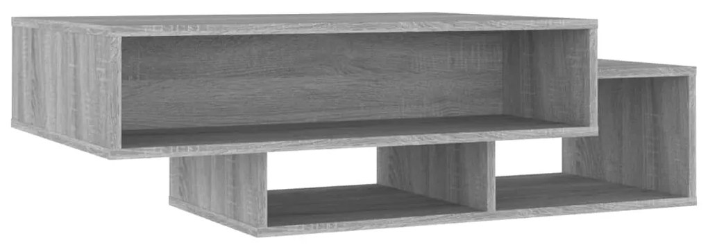 Tavolino da salotto grigio sonoma 105x55x32cm legno multistrato