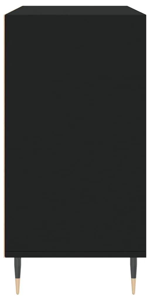 Credenza nera 103,5x35x70 cm in legno multistrato