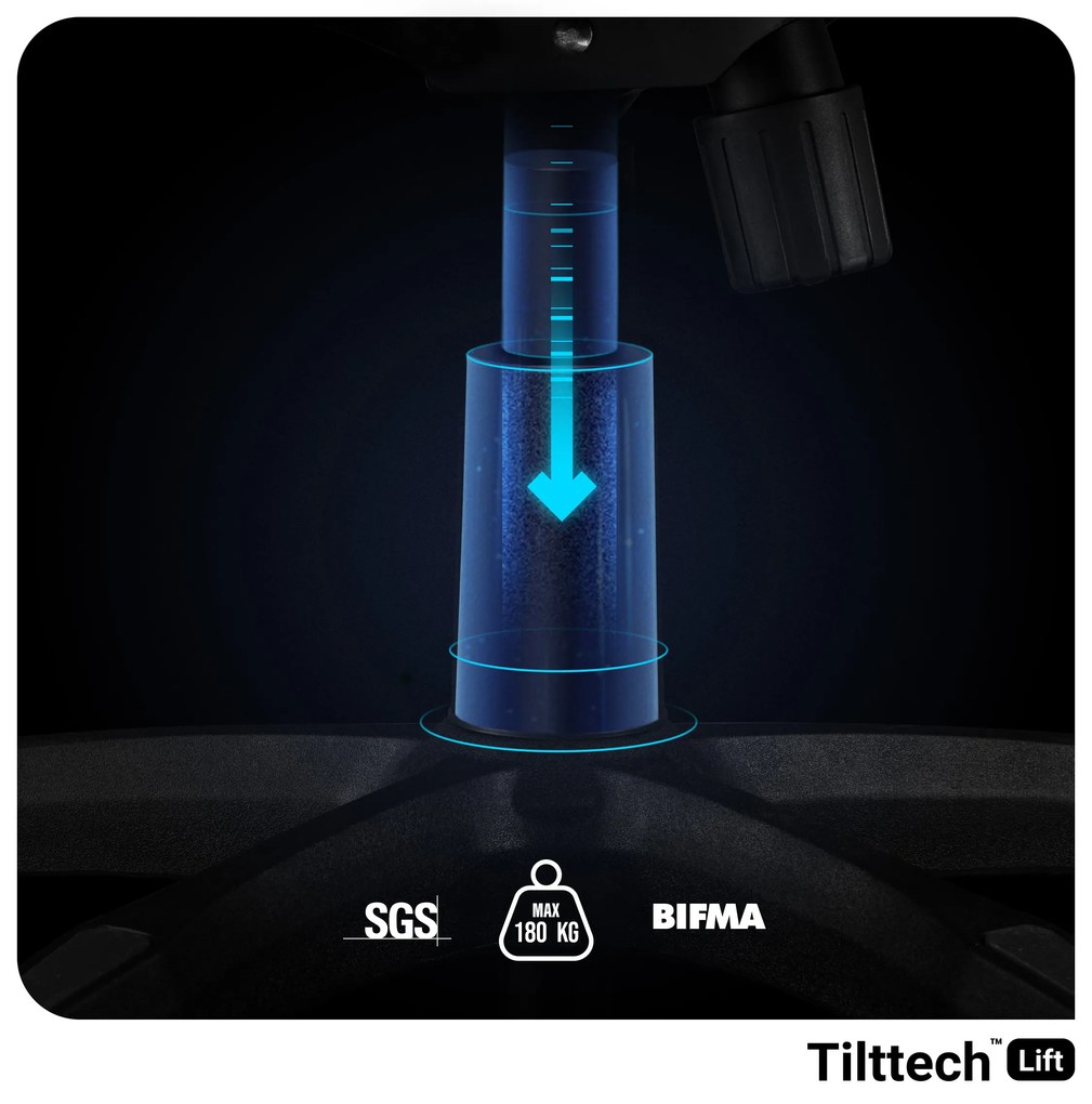 Sedia da gaming Diablo X-Ray King Size: nero-rosso